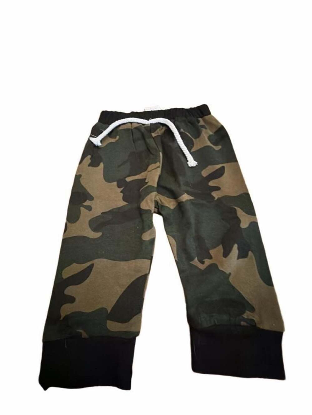 Carter's Boys Camo Stretch Woven Matching Pull On Jogger Pants - GREEN